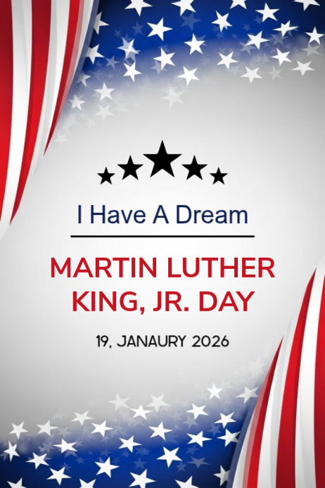 Plantilla de Martin Luther king Jr Day Poster 2026 | PosterMyWall