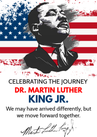 Martin Luther King Jr A4 template