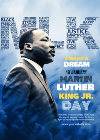 Martin Luther King Jr A6 template
