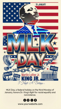 Martin Luther King Jr Instagram 快拍 template