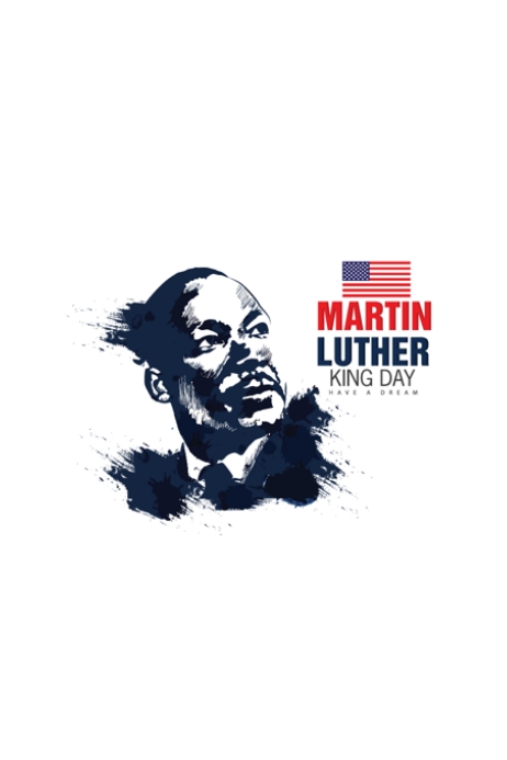 Martin Luther King Jr MLK day template design Plakkaat