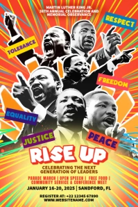Martin Luther King Jr. Celebration Template Poster