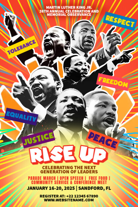 Mlk Program Design Martin Luther King Jr. Celebration Template | PosterMyWall