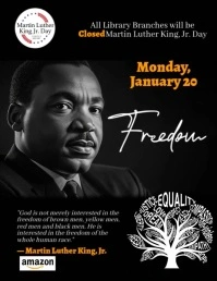 Martin Luther King Jr. Day, MLK Day Celebration Volante (Carta US) template