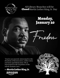 Martin Luther King Jr. Day, MLK Day Celebration Рекламная листовка (US Letter) template