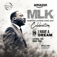 Martin Luther King Jr. Day, MLK Day Celebration Сообщение Instagram template