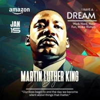 Martin Luther King Jr. Day, MLK Day Celebration Instagram Post template