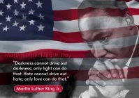 Martin Luther King Jr. Day Carte postale template