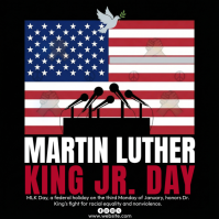 Martin Luther King Jr. Day Message Instagram template