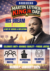 MARTIN LUTHER KING JR. DAY A3 template