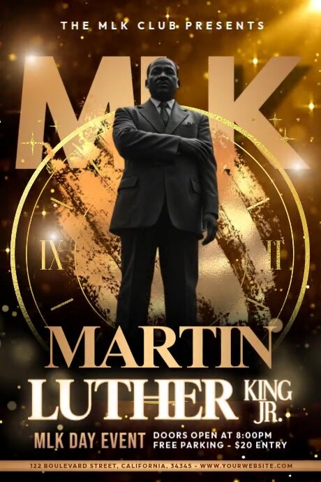 Martin Luther King Jr. Day Event Template | PosterMyWall