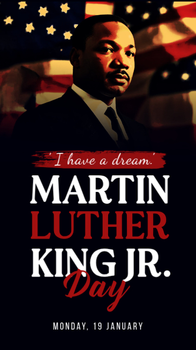 Copy of Martin Luther King Jr. Day Instagram Post Banner | PosterMyWall