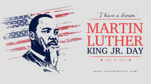 Martin Luther King Jr. Day Twitter Post Desig template