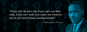 黑色 Martin Luther King Jr. Quote Zdjęcie w tle na Facebooka Template