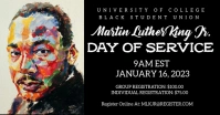 Martin Luther king jr. Service day Publicité Facebook template