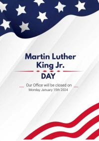 Martin Luther King Junior Day A5 template