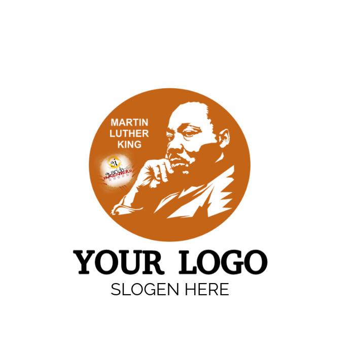 MARTIN LUTHER KING LOGO template