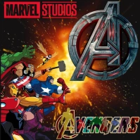 Marvel's Heroes Square (1:1) template