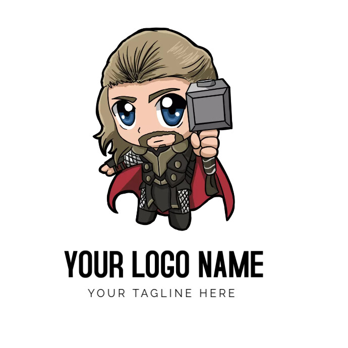 Modèle Marvel Thor character illustration, | PosterMyWall