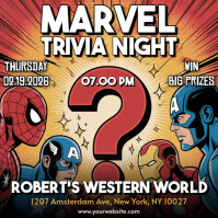 Marvel Trivia Night Instagram Post Template