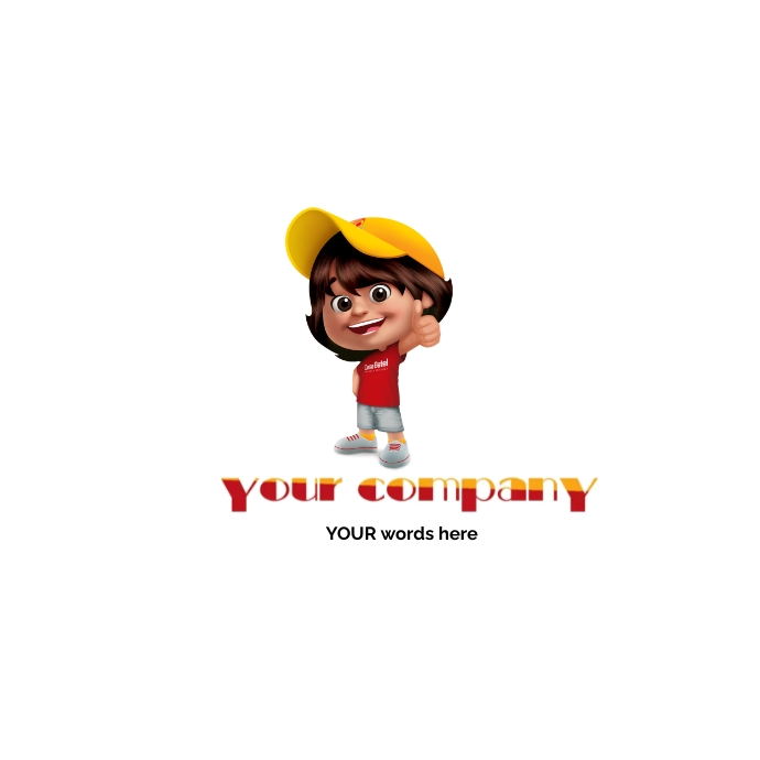 Mascot Cartoon House German, Betel, hat, cart Logo template