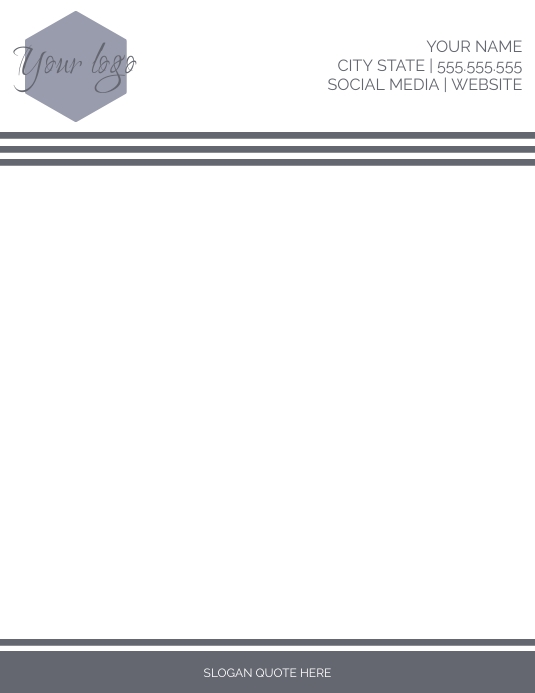 Masculine Letterhead Business Stationery Template | PosterMyWall
