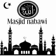 masjid nabawi logo template