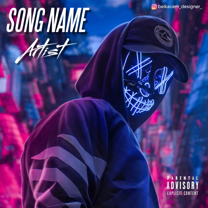 mask cover art Template | PosterMyWall