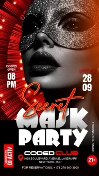 Mask Party template Instagram Story