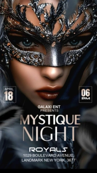 Masked carnival party Instagram-Story template