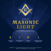 Masonic Light Organization Social Media Post template