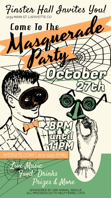 Masquerade Template PosterMyWall