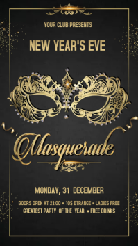 Masquerade Digital Display (9:16) template