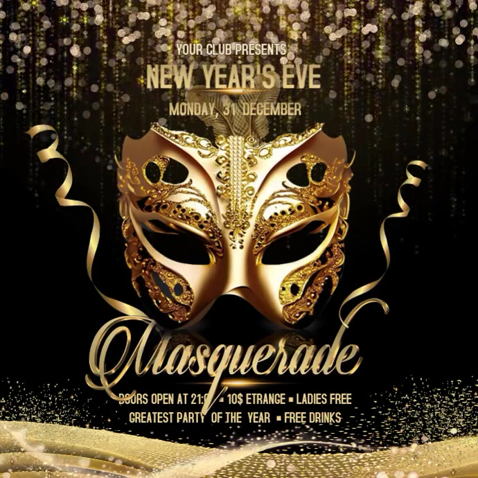 Masquerade Template | PosterMyWall
