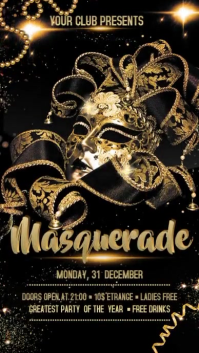 Masquerade Display Pantalla Digital (9:16) template