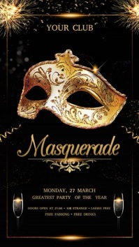 Masquerade Ball Template | PosterMyWall