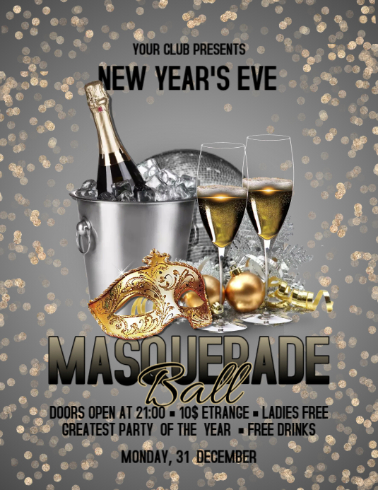 Masquerade Flyer Template PosterMyWall