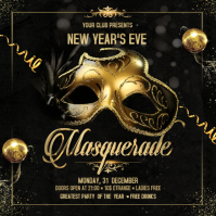 Masquerade Flyer Wpis na Instagrama template