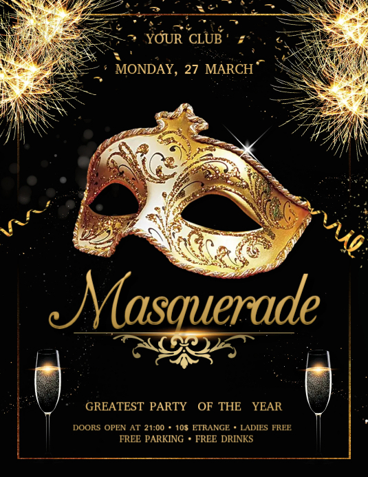 Copy of Masquerade Flyer | PosterMyWall