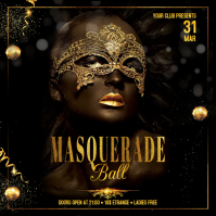 Masquerade Flyer Instagram Post template