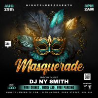 Masquerade Flyer Iphosti le-Instagram template