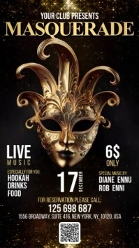 Masquerade Instagram Reel template