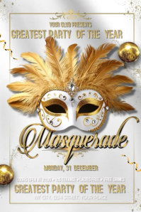 Masquerade Party Banner template