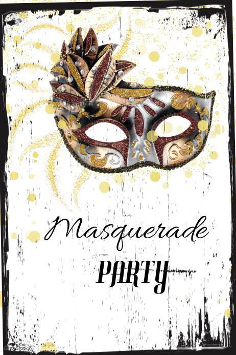 Printable Masquerade Invitation Template