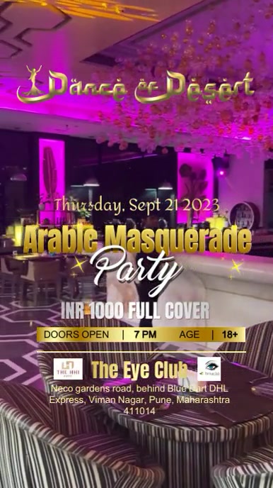 Masquerade Party Template | PosterMyWall