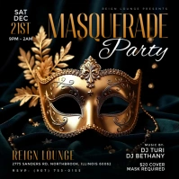 Masquerade Party Instagram Post template