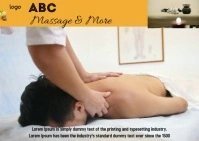 Massage & more video ad A6 template