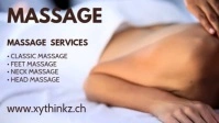 Massage Advert Beauty Wellness Spa Services Vídeo de portada de Facebook (16:9) template