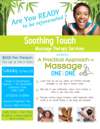 Massage Flyer Template Postermywall