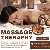 Massage Theraphy Instagram na Post template